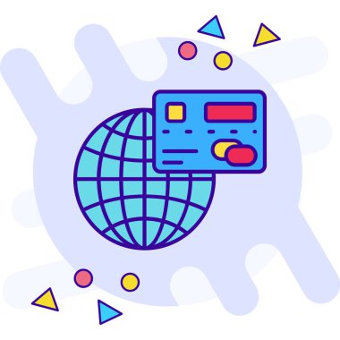 dünya radyo ikonu vektör illüstrasyon tasarımı