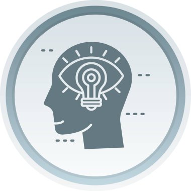 beyin ikonu vektör illüstrasyonu