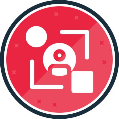 İş insanları simgesinin vektör illüstrasyonu