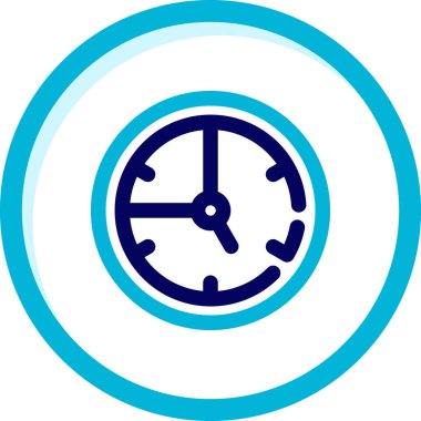 Saat simgesinin vektör illüstrasyonu