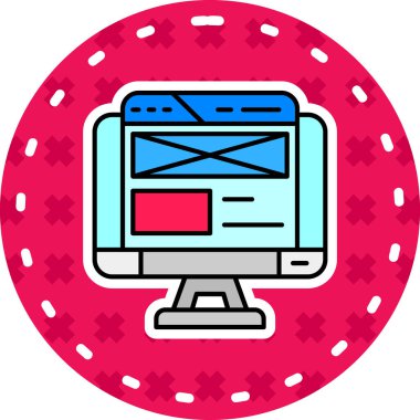 Seo simgesinin vektör illüstrasyonu