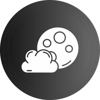 Bulut. Web simgesi basit illüstrasyon