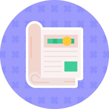 sözleşme iş belgesi simgesi