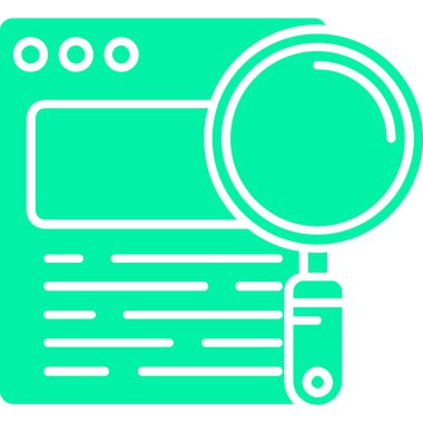 Ara. Web simgesi basit illüstrasyon