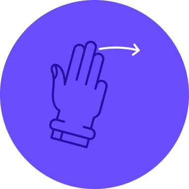 eldiven simgesi vektör illüstrasyonu