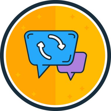 Sohbet simgesi vektör illüstrasyonu