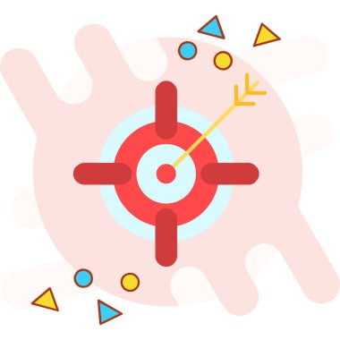 hedef simgesi. vektör illüstrasyonu