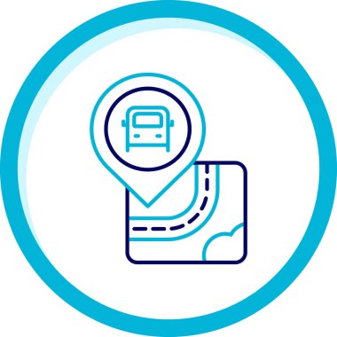 bus simgesi vektör illüstrasyonu