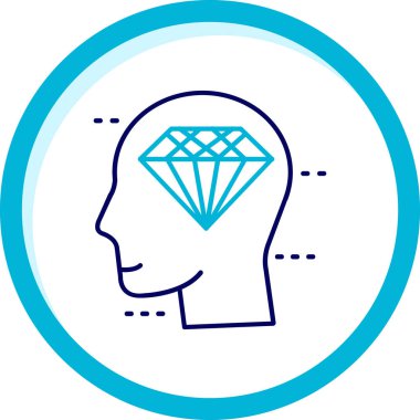 Elmas simgesi vektör illüstrasyonu