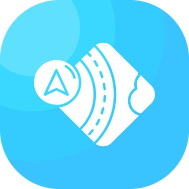 pusula yön simgesini doldurulmuş dış hat biçiminde göster