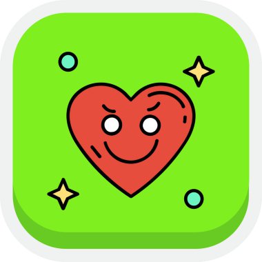 kalp aşkı emoji simgesi - özet biçiminde