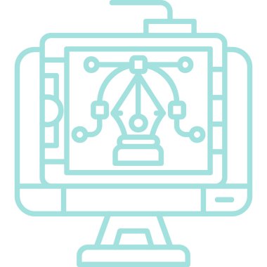 İkincil modern vites simgesinin vektör çizimi