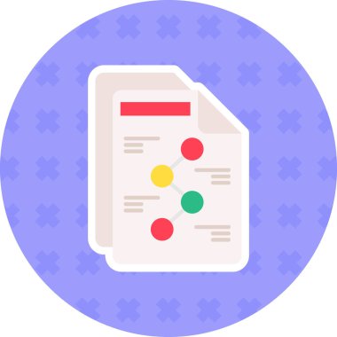 belge belgesi simgesi doldurulmuş özet biçimi