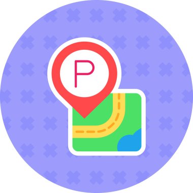 gps konum haritası simgesi