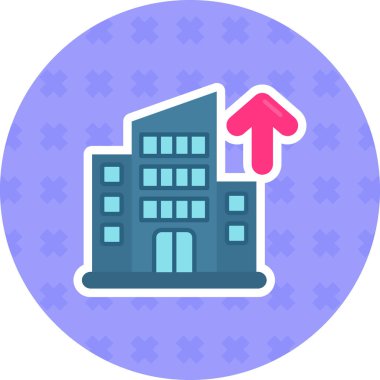 yerleşim konumu simgesi doldurulmuş ana hatlar biçiminde