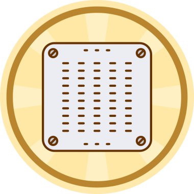 Tek bir simgenin vektör illüstrasyonu