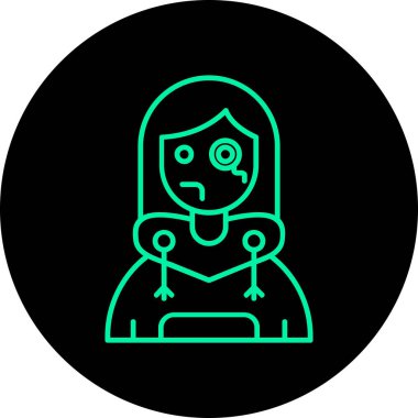 Gözleri kapalı güzel bir genç kadın.