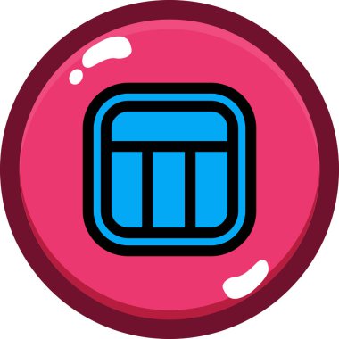 top bowling ikonu, vektör illüstrasyonu