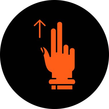 Moda biçimi izole edilmiş arka planda el imleç simgesi