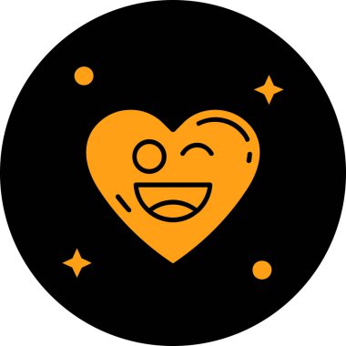 Kalp. Web simgesi basit tasarım