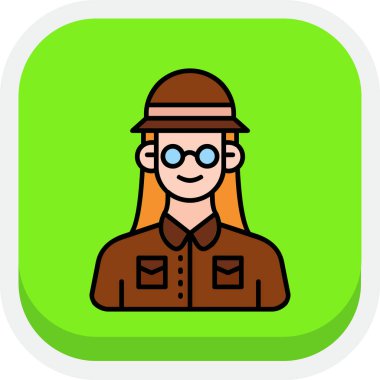 Akıllı bir uygulama takan şapkalı bir kadın işçi..