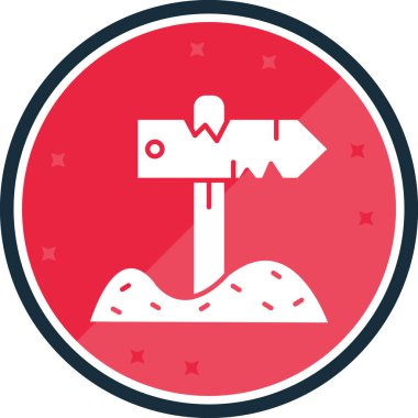 Pusula. Web simgesi basit illüstrasyon