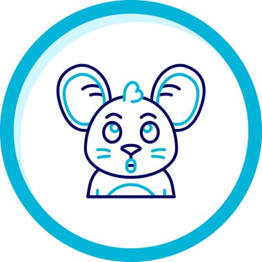 Tavşan simgesi vektör illüstrasyonu