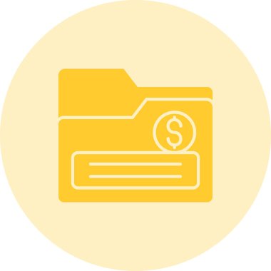 Para simgesinin vektör illüstrasyonu