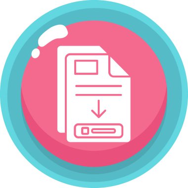 Dosya. Web simgesi basit illüstrasyon