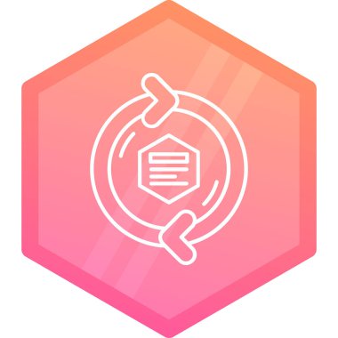 Beyaz arkaplanda çizgi bal peteği simgesi izole edildi. Bal hücrelerinin sembolü. Tatlı doğal yemek. Renkli taslak konsepti. Vektör.