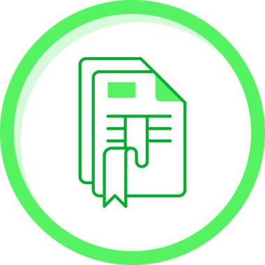 belge simgesi vektör illüstrasyonu