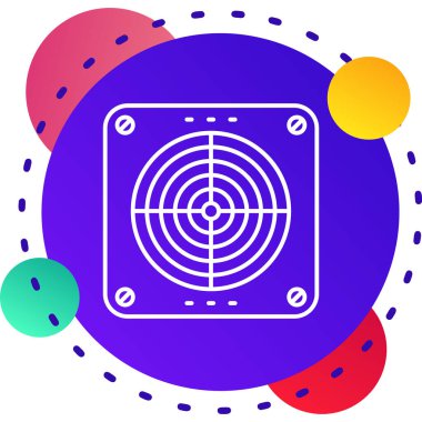 Beyaz arkaplanda izole edilmiş Renk Oyunu zar simgesi. Kumarhane kumarı. Kademeli rastgele dinamik şekiller. Vektör İllüstrasyonu