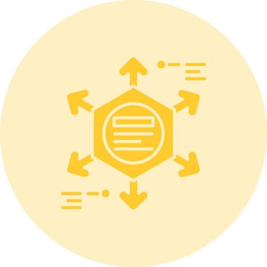 Modern bir simgenin vektör illüstrasyonu