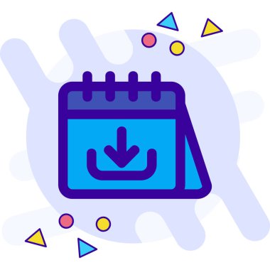 Takvim simgesi vektör illüstrasyonu