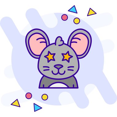 Hayvan ikonu. vektör illüstrasyonu