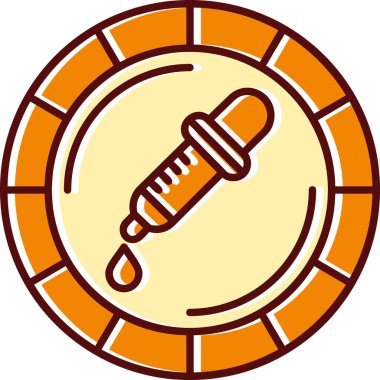 Boya Fırçası. Web simgesi basit illüstrasyon