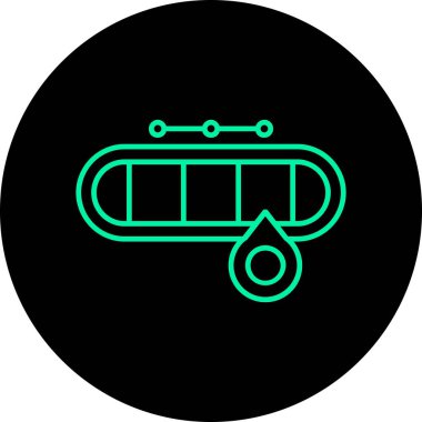 Eşsiz ateş glifleri vektör çizgisi simgesi