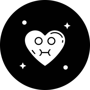 Bir kalp simgesinin vektör illüstrasyonu