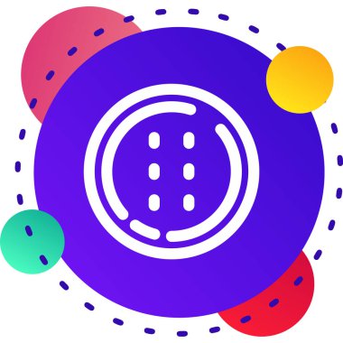 Beyaz arkaplanda izole edilmiş boya fırçası simgesi paleti. Renkli taslak konsepti. vektör.