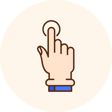 parmak jesti vektör illüstrasyonu