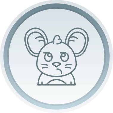 Tavşan vektör simgesi modern basit vektör çizimi