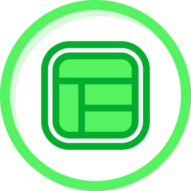 Kredi kartı ikonu. Basit resimleme