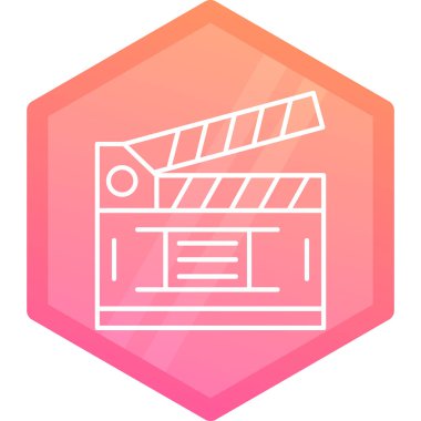 film pper simgesi, modern vektör illüstrasyonu