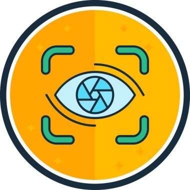 Göz simgesi vektör illüstrasyonu