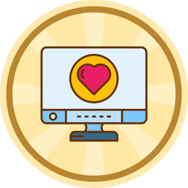 dizüstü bilgisayar simgesi, modern tasarım illüstrasyonu