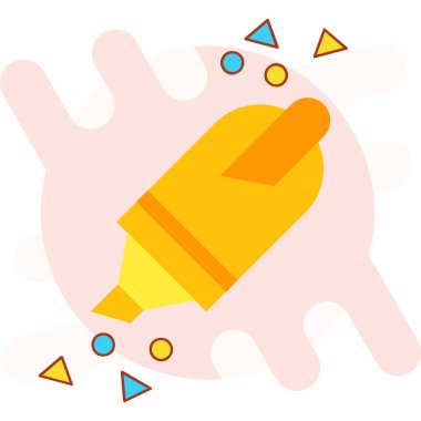 Fırça simgesi vektör illüstrasyonunu boya