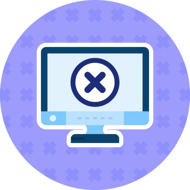 Bir dizüstü bilgisayar simgesinin vektör illüstrasyonu