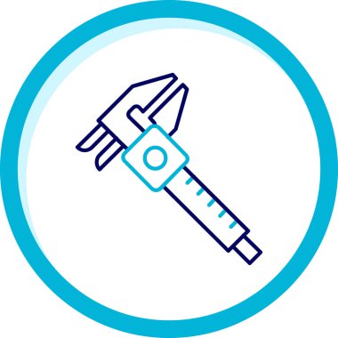 Tornavida. Web simgesi basit tasarım