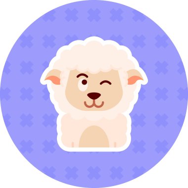 Kuzu eti. Web simgesi basit illüstrasyon