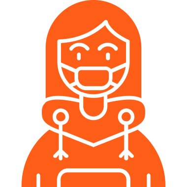 Bir kadının vektör illüstrasyonu